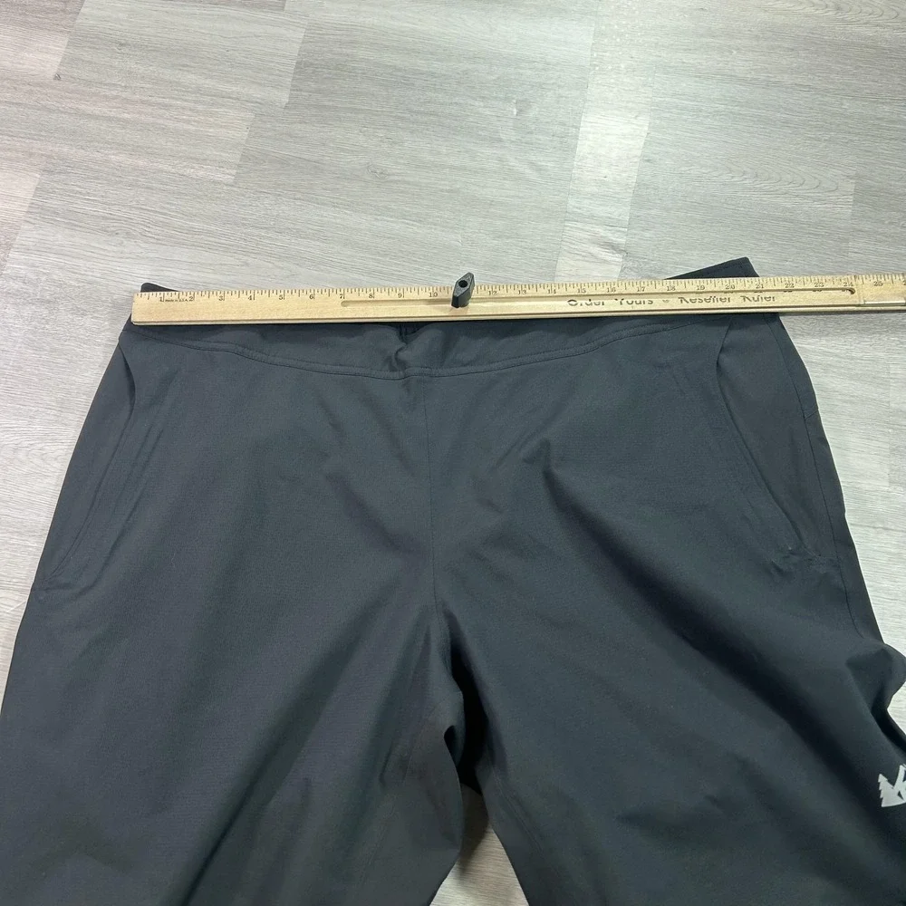 REI Element E1 Rain Pants Mens 2XL Black Waterproof Lined Elastic Waist Hiking